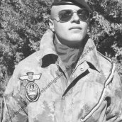 Juan Ignacio Blanco durante su servicio en la brigada paracaidista. (BRIPAC)